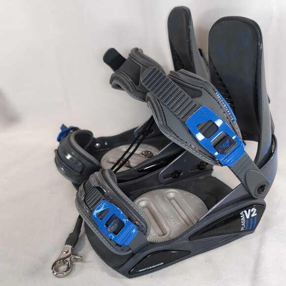 K2 Plasma V2 Snowboard Bindings Blue Grey S SM Small K2-BSP-04-S-L Snowboarding - Picture 1 of 16